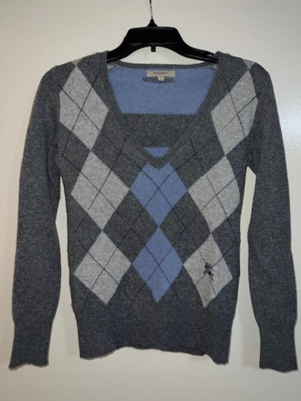 Chic Burberry Argyle Sweater